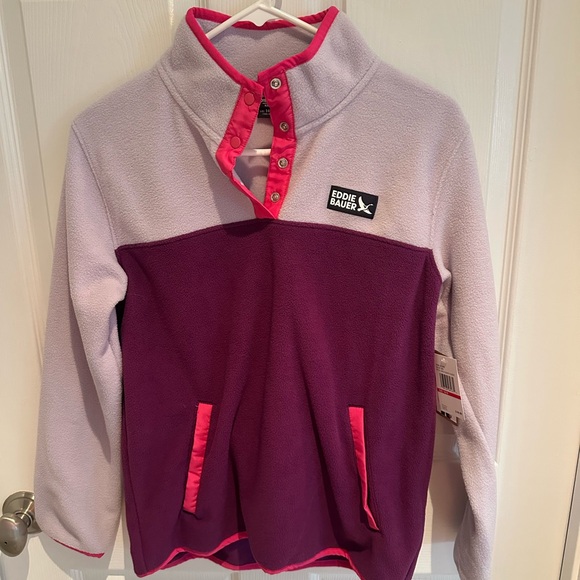 Eddie Bauer Other - NWT - Eddie Bauer Magenta and Light Pink Fleece Pullover